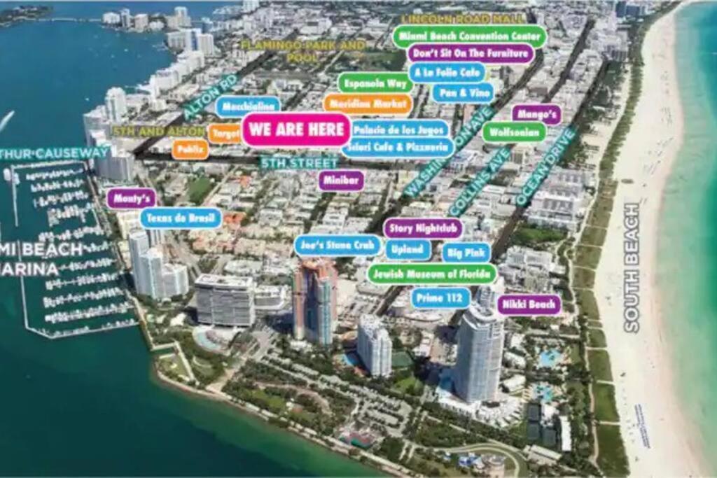 Queen 1bd+balcony 5 Min From Ocean Dr Free Parking Apartment *
