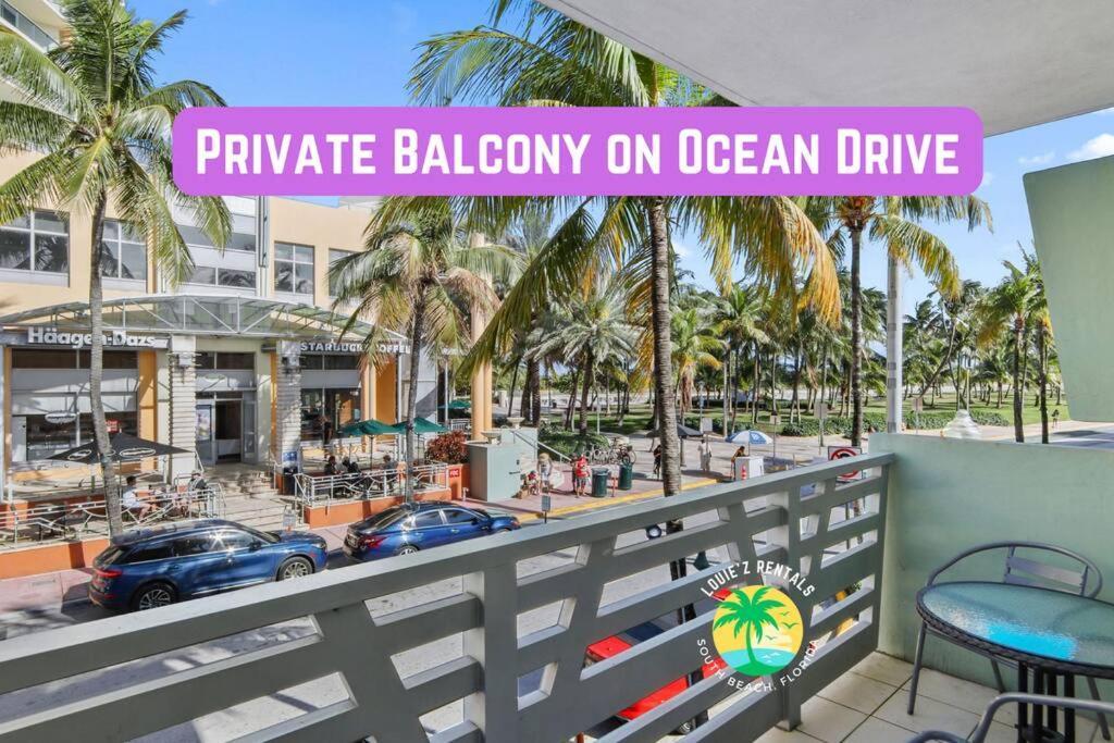 Balcony Chic Apt, W/2 Queenbeds, On Ocean Dr * Miami Beach