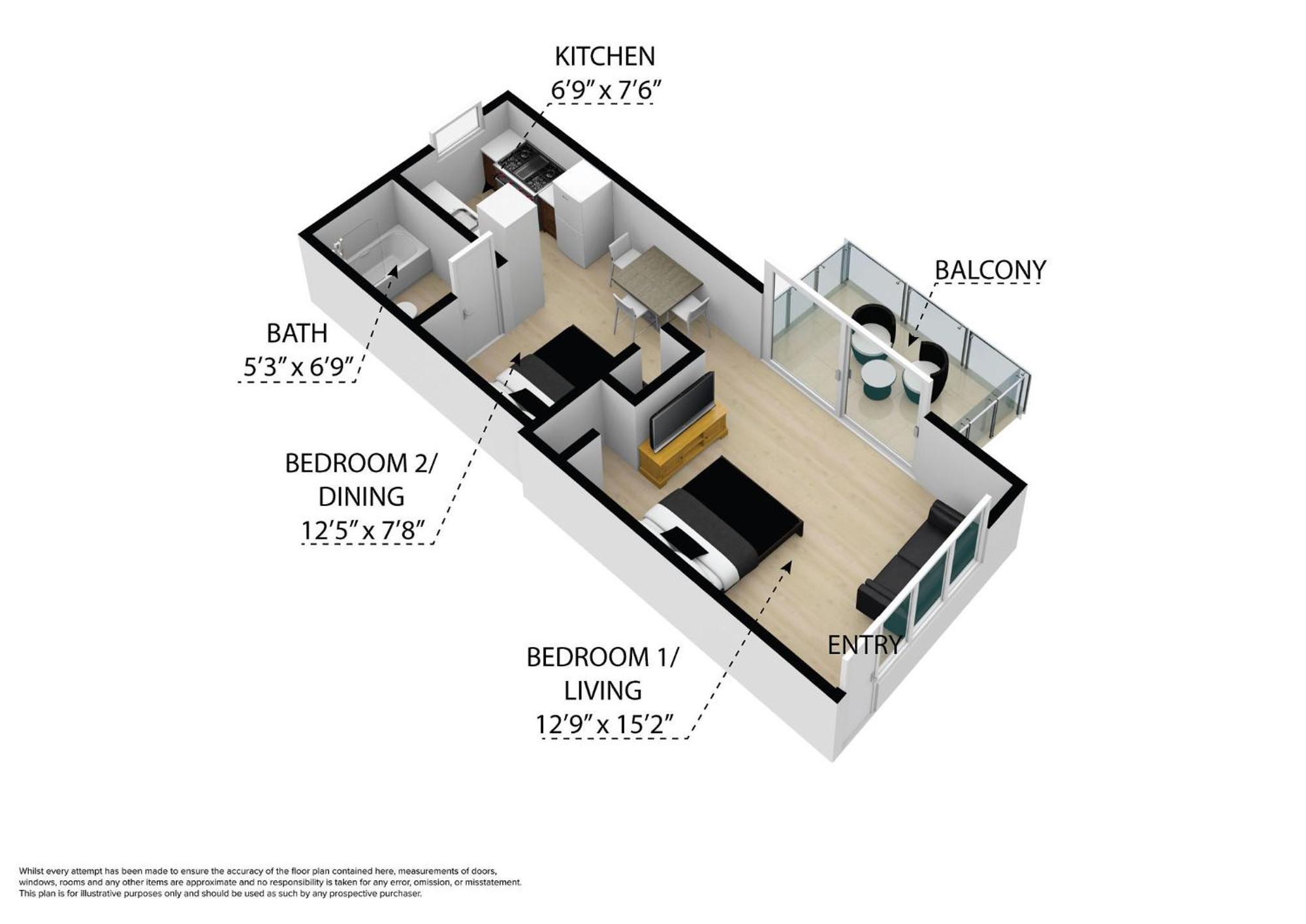 Balcony Chic Apt, W/2 Queenbeds, On Ocean Dr * Miami Beach