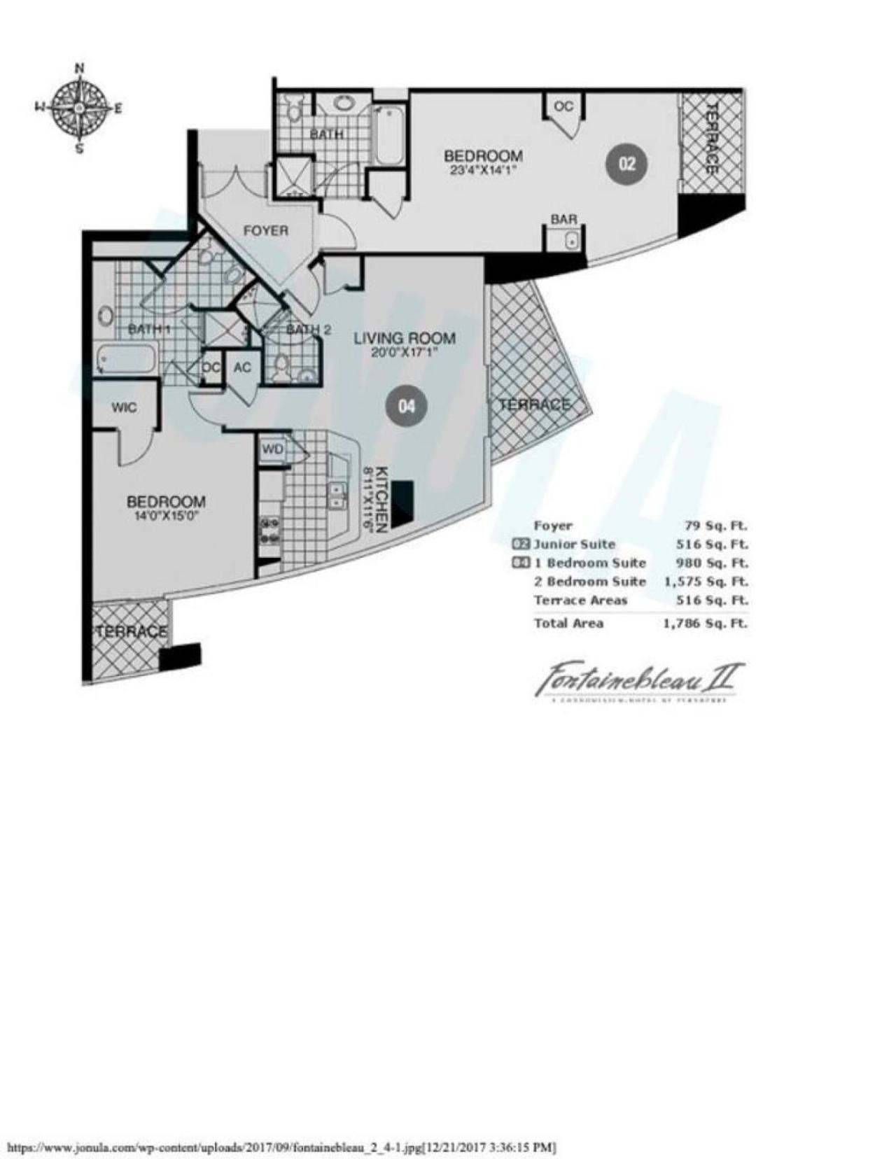 Fontainebleau Two Bedroom Apartment *