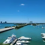 Bayfront Apartment Breathtaking Views- One Bedroom W Balcony- Living Room -Free Parking
