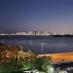 Bayfront Apartment Breathtaking Views- One Bedroom W Balcony- Living Room -Free Parking