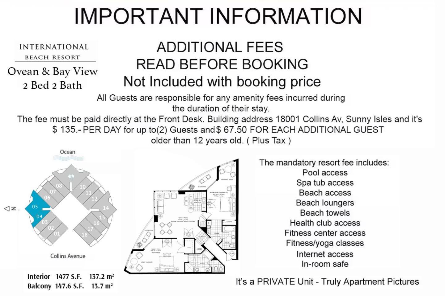 Trump Intl 2 Bedroom 1600 Sf Ocean And Bay View With Terrace * Miami Beach